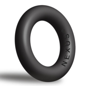 Nexus - Enduro Thick - Rekbare Siliconen Cockring - Zwart