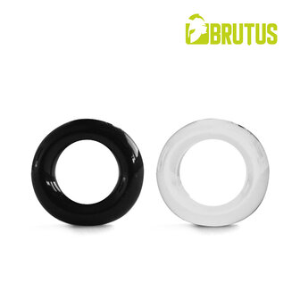 Brutus - Elastico - Rekbare Cockringen Set - Transparant/Zwart