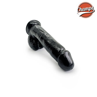 Champs - Terry Original Dildo - 17.5 cm - zwart