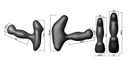 Nexus - Revo Slim - Roterende Prostaat Vibrator - Zwart