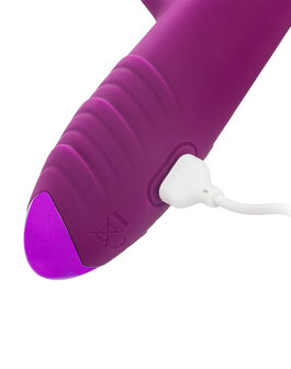 Rimba Toys - Stockholm - Stotende en Kloppende Rabbit Vibrator - Paars