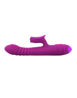 Rimba Toys - Stockholm - Stotende en Kloppende Rabbit Vibrator - Paars