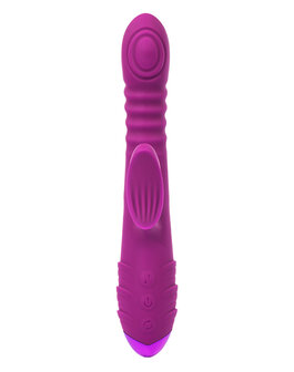 Rimba Toys - Stockholm - Stotende en Kloppende Rabbit Vibrator - Paars