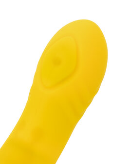 Rimba Toys - Malm&ouml; - Stotende en Kloppende Rabbit Vibrator - Geel