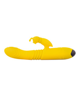 Rimba Toys - Malm&ouml; - Stotende en Kloppende Rabbit Vibrator - Geel