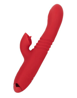 Rimba Toys - Gothenburg - Stotende en Kloppende Rabbit Vibrator - Rood