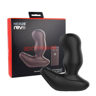 Nexus - Revo Extreme - Extra Brede Vibrerende en Roterende Prostaat Vibrator - Zwart