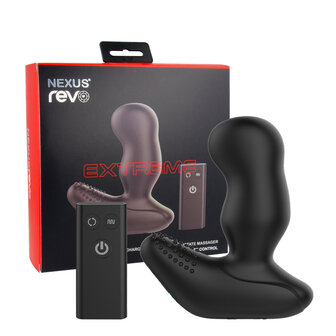 Nexus - Revo Extreme - Extra Brede Vibrerende en Roterende Prostaat Vibrator - Zwart