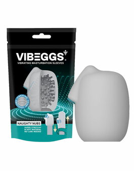 VIBEGGS - Naughty Nubs - Vibrerende Masturbatie Sleeve &radic;&reg;n Vinger Vibrator - Wit