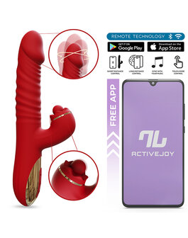 Intoyou - Ascen - Rabbit Vibrator - Stotende en Oscillerende Rabbit Vibrator met App Control - Rood