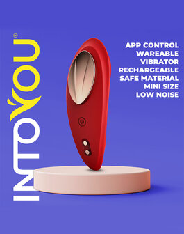 Intoyou - Panty Vibrator - Vibrerend Slipje - Met App Control - Rood