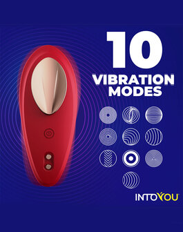 Intoyou - Panty Vibrator - Vibrerend Slipje - Met App Control - Rood