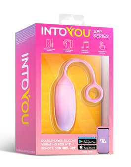 Intoyou - Vibrerend Eitje met App Control - Roze/Blauw