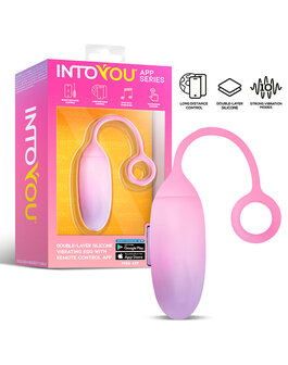 Intoyou - Vibrerend Eitje met App Control - Roze/Blauw