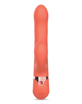 Intoyou - Mindy - Tapping Rabbit Vibrator met Klop-functie en App - Koraal Oranje