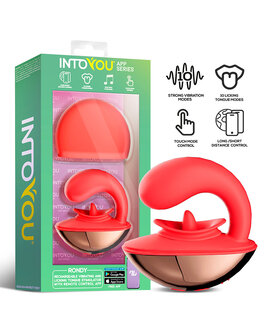 Intoyou - Rondy - Likkende Clitoris Vibrator - Met App Control - Rood