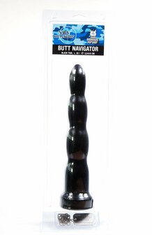 Domestic Partner - Anaal Dildo - Butt Navigator 30 cm - Vinyl - Zwart