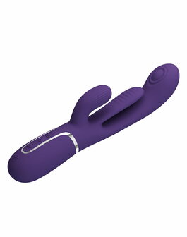 Pretty Love - Shania - Kloppende Rabbit Vibrator - Paars