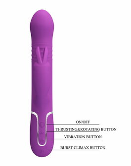 Pretty Love - Coale - Rabbit Vibrator - Paars