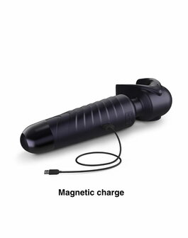 ManWan - Man.Wand EVO - Oplaadbare Masturbator &egrave;n Wand Vibrator - Black Plum