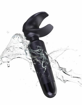 ManWan - Man.Wand EVO - Oplaadbare Masturbator &egrave;n Wand Vibrator - Black Plum