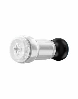 Kiiroo - Feel Pocket Stroker Crystal en Powerblow Combo - Zwart/Transparant