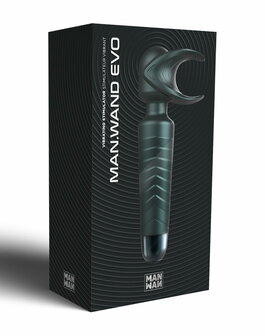 ManWan - Man.Wand EVO - Oplaadbare Masturbator &egrave;n Wand Vibrator - Dennengrijs