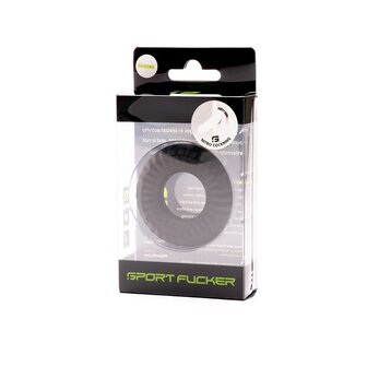 Sport Fucker - Nitro Ring - Siliconen Cockring of Ball Stretcher - Zwart