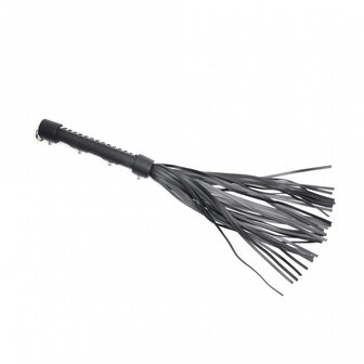 665 - Vegan Flogger - Kunstleer - Zwart