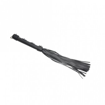 665 - Vegan Flogger - Kunstleer - Zwart