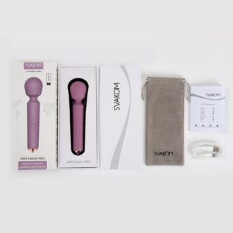 Svakom - Mini Emma Neo - Interactieve Compacte Wand Vibrator - Paars