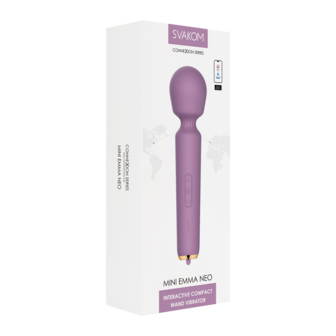 Svakom - Mini Emma Neo - Interactieve Compacte Wand Vibrator - Paars