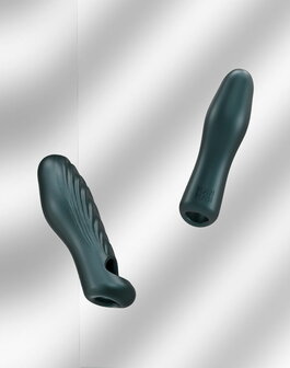 ManWan - Ryzer - Penis Extender en Zachte Masturbatie Sleeve - Dennengrijs