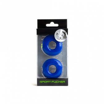 Sport Fucker - Stacker Rings - 2 stuks - Blauw