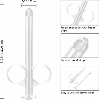 CalExotics - Lube Shooter - Lube Tube 2 Pcs - Douche Transparant