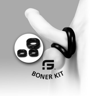 Sport Fucker - Boner Kit  - Cockring En Ballstretcher - Transparant