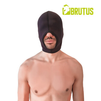 Brutus - Neoprene Blind Face Fucker Hood  - Zonder Oogopeningen - Zwart