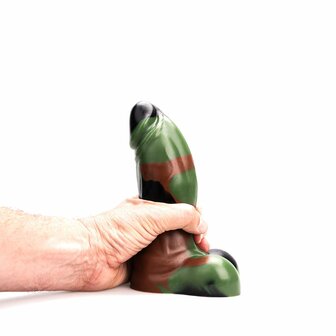 Kiotos Revolt - Dildo Fantasie - Green Army - 08 - Medium - 18,5 x 5,5 cm