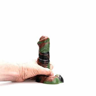 Kiotos Revolt - Dildo Fantasie - Green Army - 01 - Small - 16,5 x 5 cm