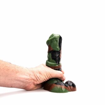 Kiotos Revolt - Dildo Fantasie - Green Army - Nr. 01 - Medium - 18 x 5,5 cm