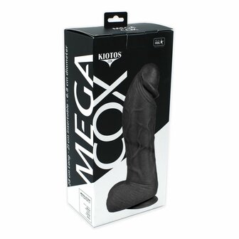 Kiotos Cox Mega Dildo Nr. 6 - 28 x 7,4 cm - Zwart