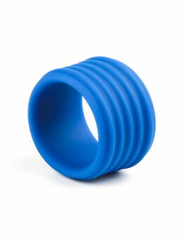 LoveToy - Pinnacle Pro - Deep Rib Grip Cockring - Blauw