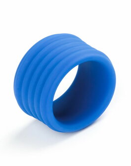 LoveToy - Pinnacle Pro - Deep Rib Grip Cockring - Blauw