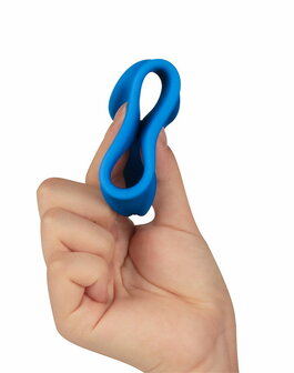 LoveToy - Pinnacle Pro - Trio Grip Enhancer Cockring - Blauw