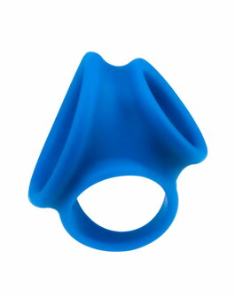 LoveToy - Pinnacle Pro - Trio Grip Enhancer Cockring - Blauw