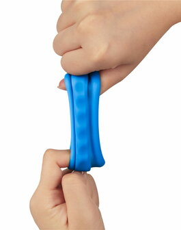 LoveToy - Pinnacle Pro - Twin Flex Stretcher Cockring - Blauw