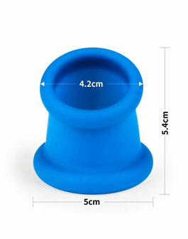 LoveToy - Pinnacle Pro - Tapered Squeeze Cockring - Blauw