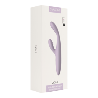 Svakom - Cici 2+ Verwarmende G-Spot Vibrator Met Flexibele Kop - Met App Control - Lila (kopie)