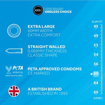 EXS Magnum Large Condooms - 100 stuks