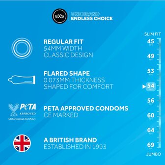 EXS Regular Condooms - 100 stuks